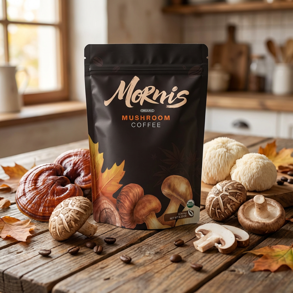 Mornis Organic Mushroom Coffee   30 Servings  6.35oz