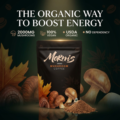 Mornis Organic Mushroom Coffee   30 Servings  6.35oz