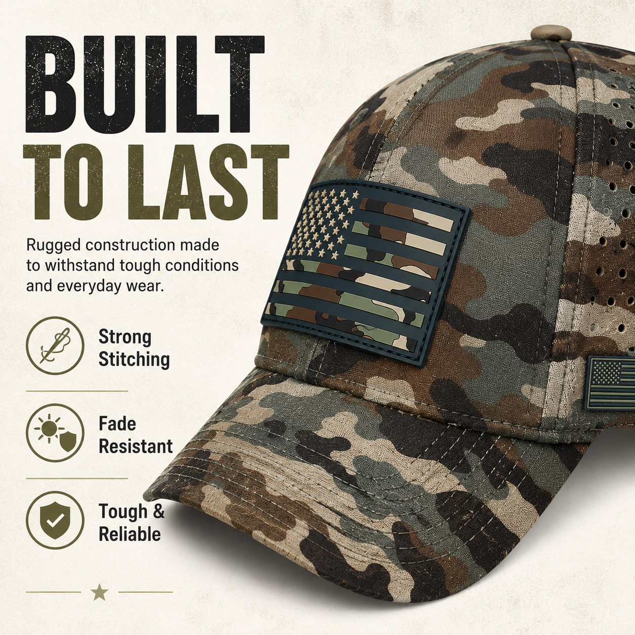 USA Flag Pattern Baseball Cap