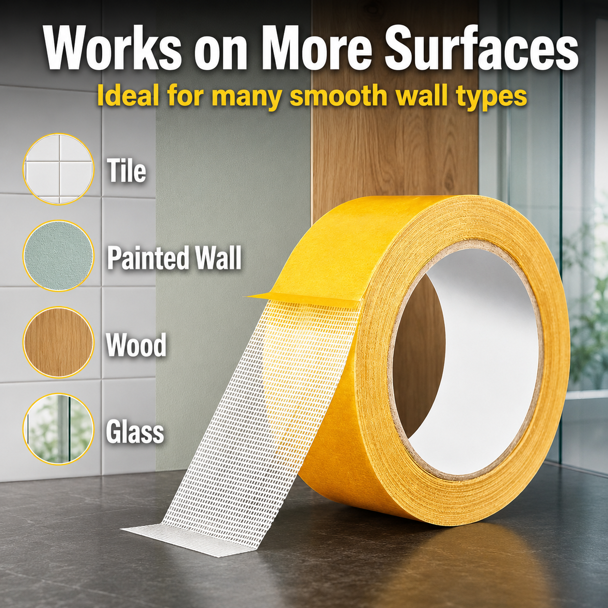 Strong Adhesive Double-sided Mesh Tape