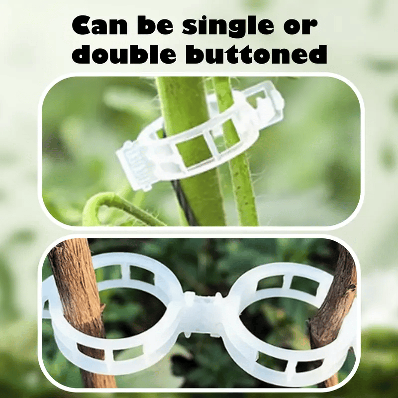 Reusable Plant Support Clips (100 clips)