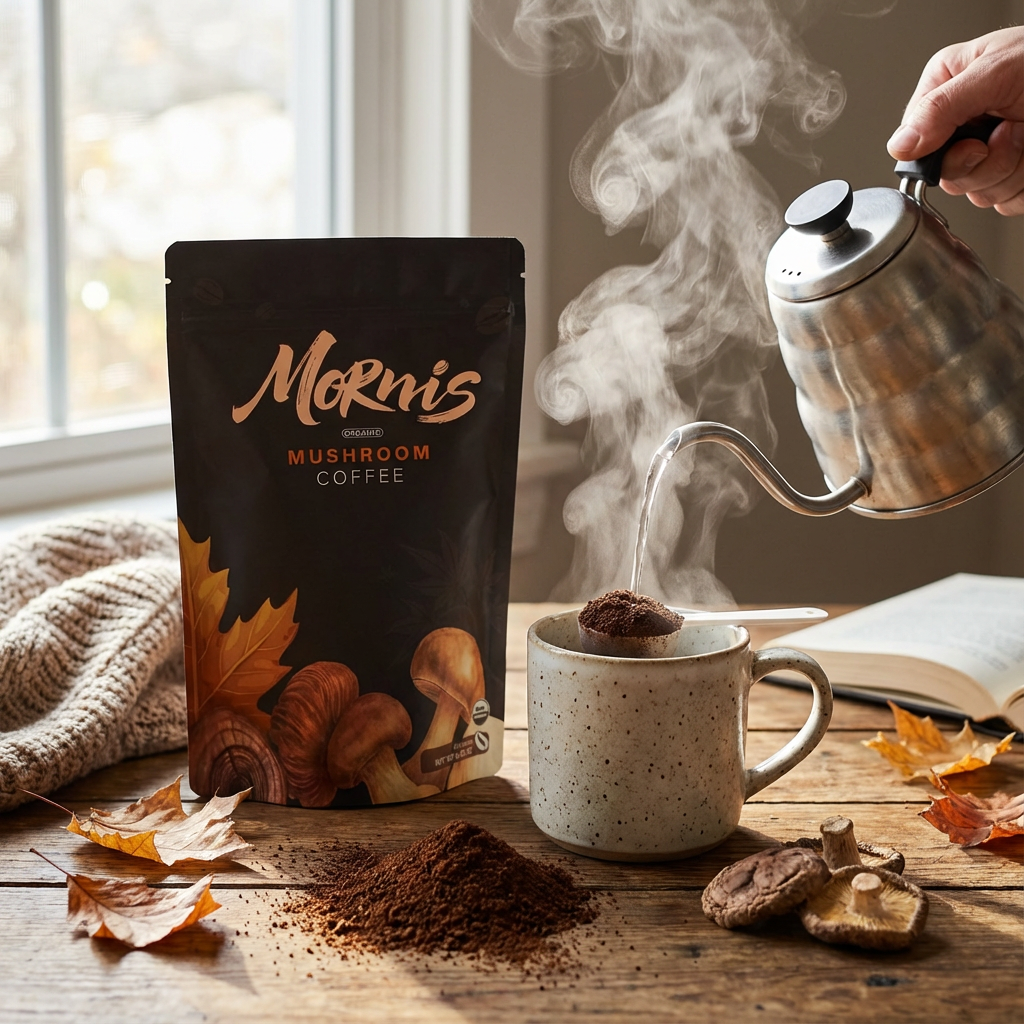 Mornis Organic Mushroom Coffee   30 Servings  6.35oz